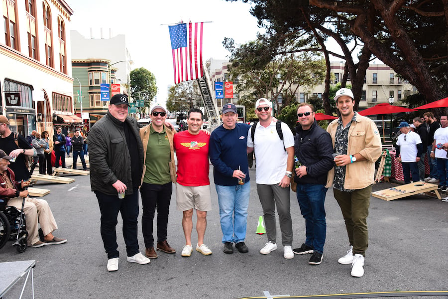 Cornhole Tournament in SF's North Beach, 2023