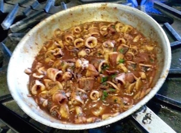 Calamari at Betty Lou's In North Beach