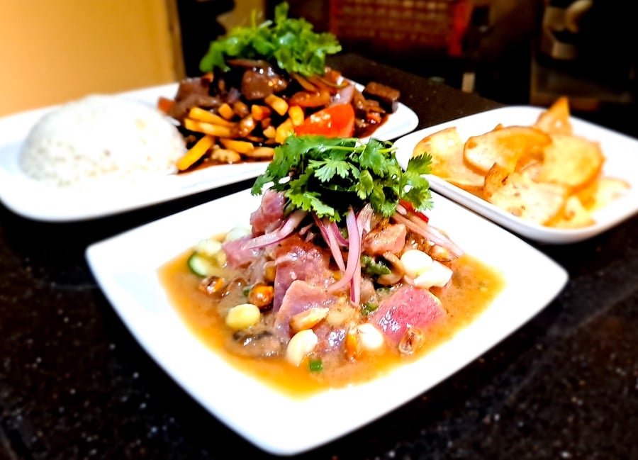 Ceviche at Eddy Bonilla's La Fusion