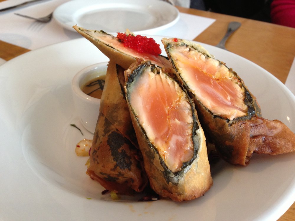 The House's Deep Fried Salmon Roll
