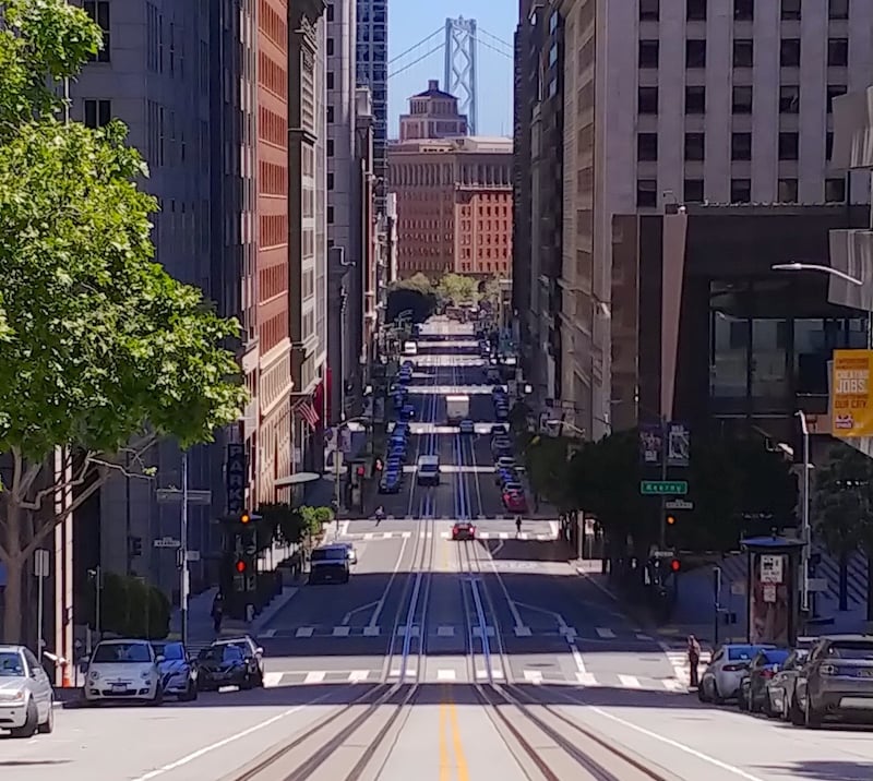California Street in lockdown - joecontent.net