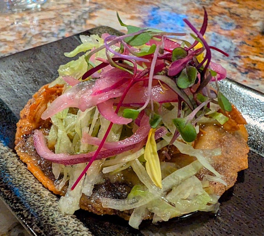 Panucho at Cantina Los Mayas