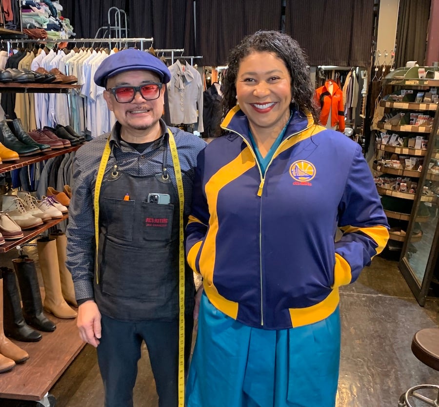 Mayor London Breed at Al's Attire