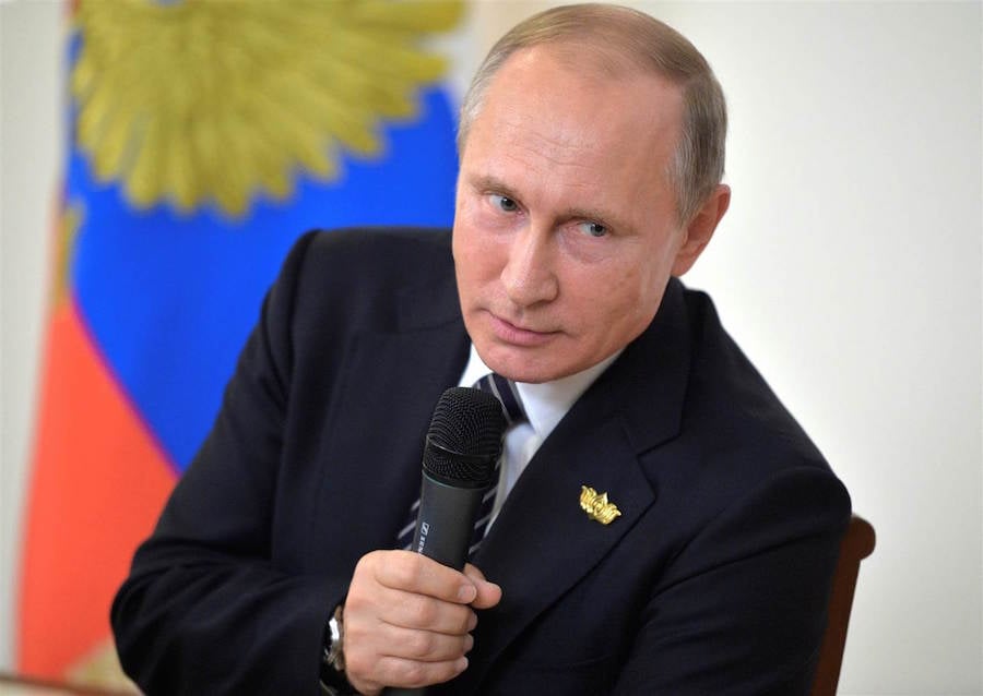 Russian President Vladimir Putin, Seemingly About To Break Into Song