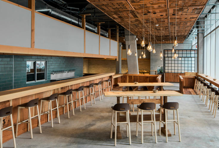 The stylish dining room at recent Mid-Market arrival The Perennial