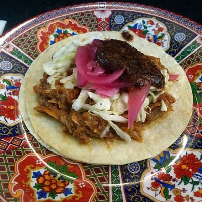 cochinita pibil Panuchos